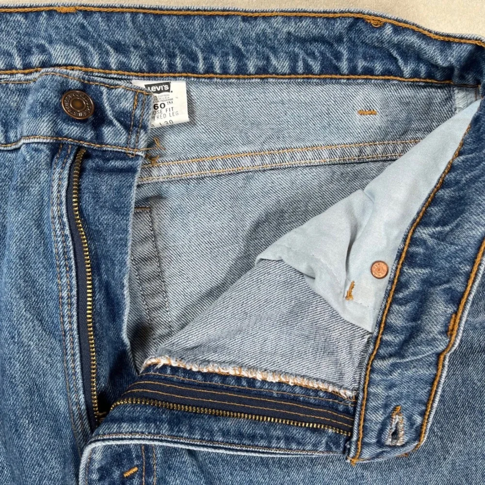 Levis 560 Loose Fit Jeans Men 38x30 (Fit 35x32) Blue Tapered Leg Vintage 90s USA